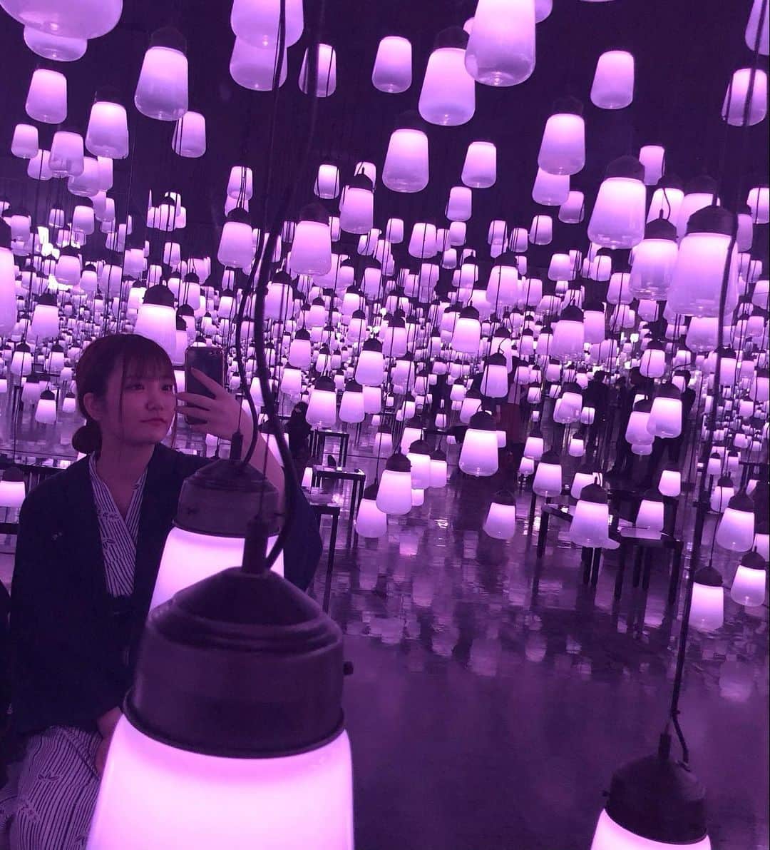 白河希美のインスタグラム：「チームラボ🌟﻿ ﻿ #過去pic #チームラボ#九州#旅行﻿ #幻想的#癒しの空間 #浴衣女子 ﻿ #ノーマルカメラ #iphone8の限界﻿ #foryoupage #foryou#fyp」