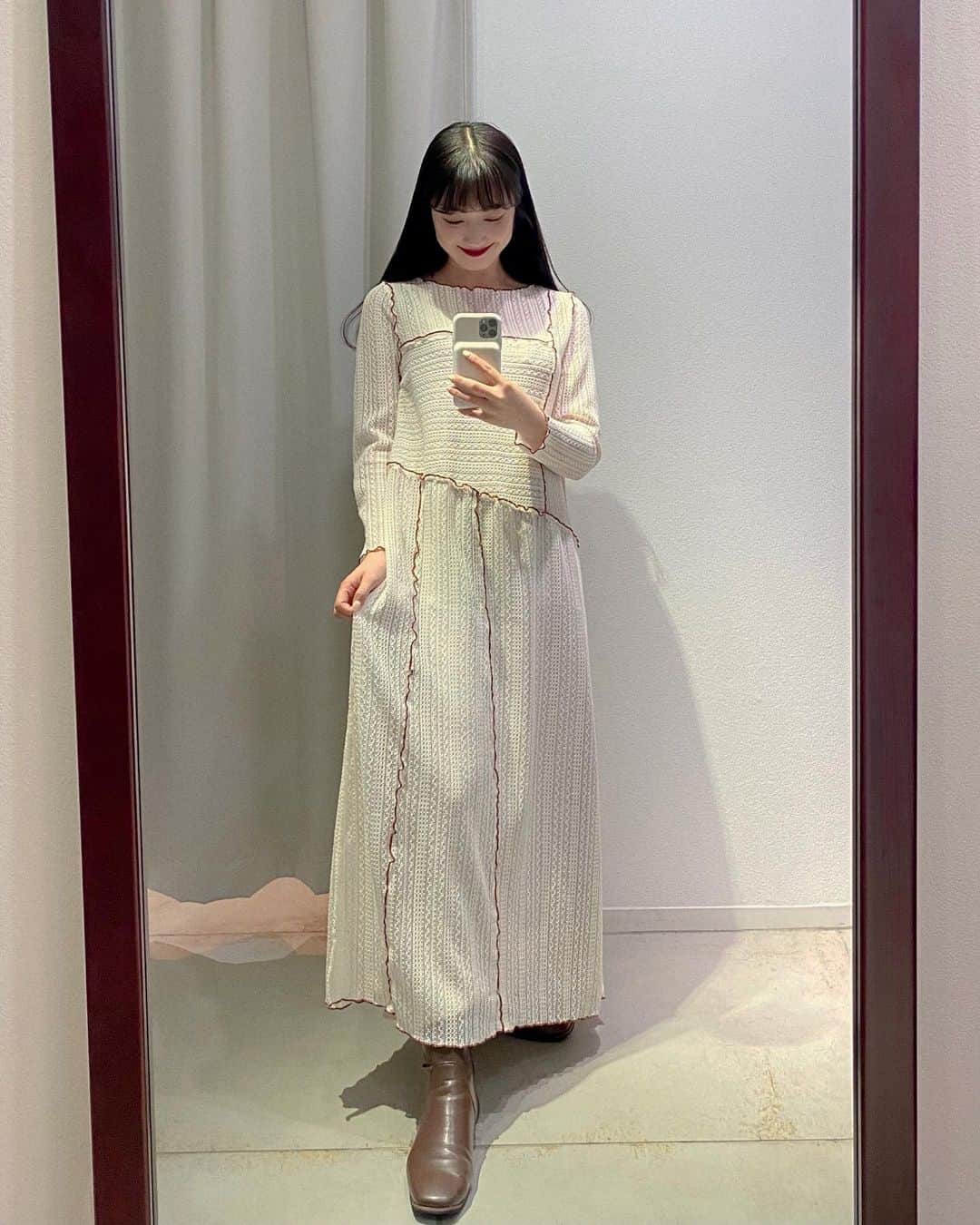 河﨑莉奈のインスタグラム：「굿나이🤍  @bonjoursagan  @koh.style  @berin__official」