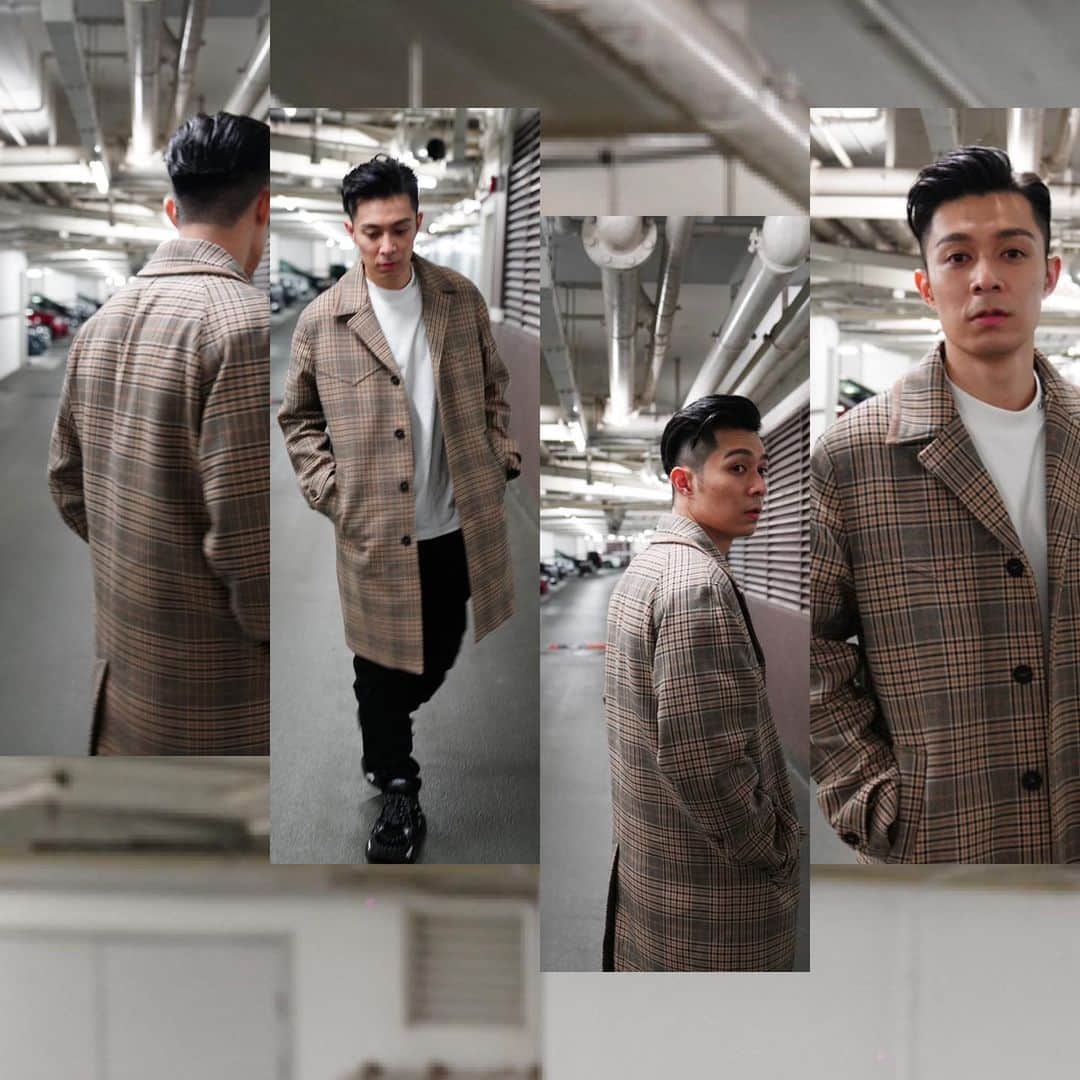 チャウ・パッホウのインスタグラム：「元宵節快樂💕  Overcoat: @thekooples @HarveyNicholsHK #TheKooples #HarveyNicholsHK Top and Jeans: @diesel  #Diesel #DieselHK Styling: @ronaldseto @believeinu.biu」