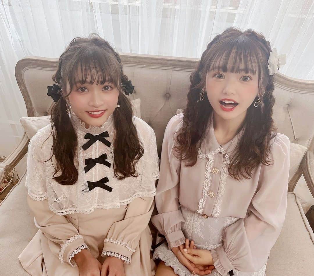 長南舞さんのインスタグラム写真 - (長南舞Instagram)「この度のROJITAさんの撮影は初のペア撮影でしたー！ 同じ事務所の中村果蓮ちゃん(@nakamura_karen_ )と！ 関西弁女子がツボの長南に、ぶっ刺さりました可愛すぎた👼🏻」2月26日 23時09分 - chonanmai