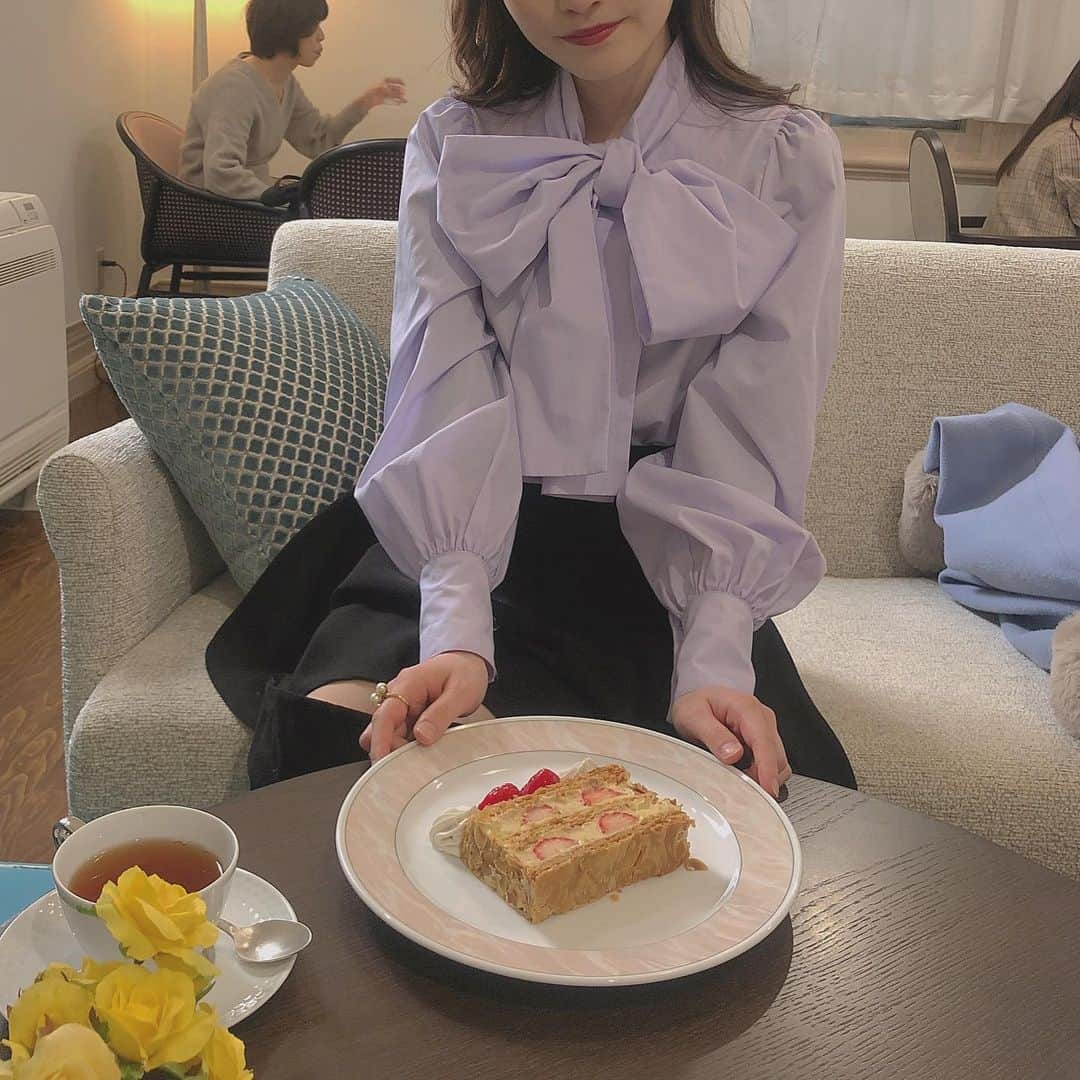 末井櫻子のインスタグラム：「美味しかったしお店の雰囲気も素敵🍓 ． ． #旧ムーア邸  #北野異人館  #北野カフェ  #神戸カフェ #三宮カフェ」