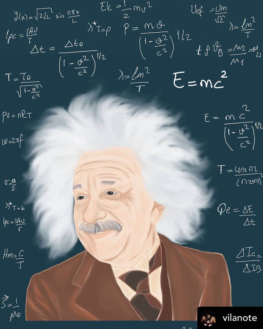 アルベルト・アインシュタインのインスタグラム
