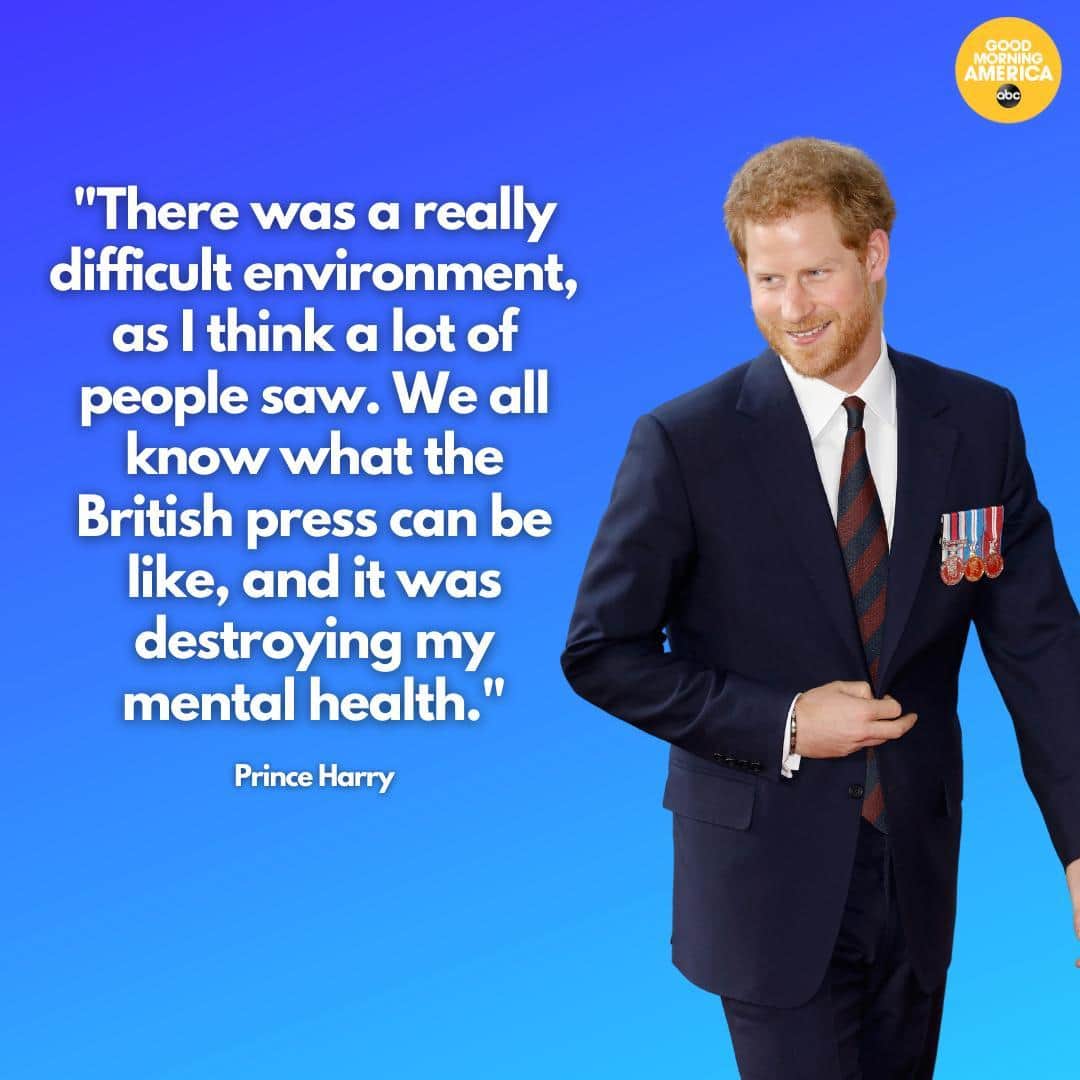 Good Morning Americaさんのインスタグラム写真 - (Good Morning AmericaInstagram)「Prince Harry says he and Meghan left "toxic" environment in UK, will "never walk away" from royal family. LINK IN BIO for more.⁠」2月26日 23時30分 - goodmorningamerica