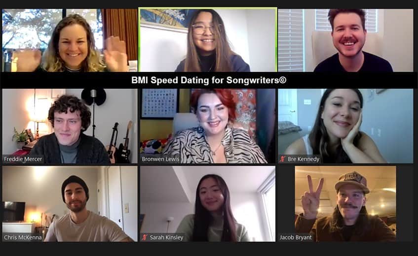 Broadcast Music, Inc.のインスタグラム：「On Tuesday evening, our London and Nashville offices held their first cross-office edition of “Speed Dating for Songwriters®.” The unique event allowed songwriters from both the UK and Nashville to successfully  participate. Tap the 🔗 in our bio to read more about the sessions and collaborations! #BMISpeedDating #BMINashville #BMILondon」
