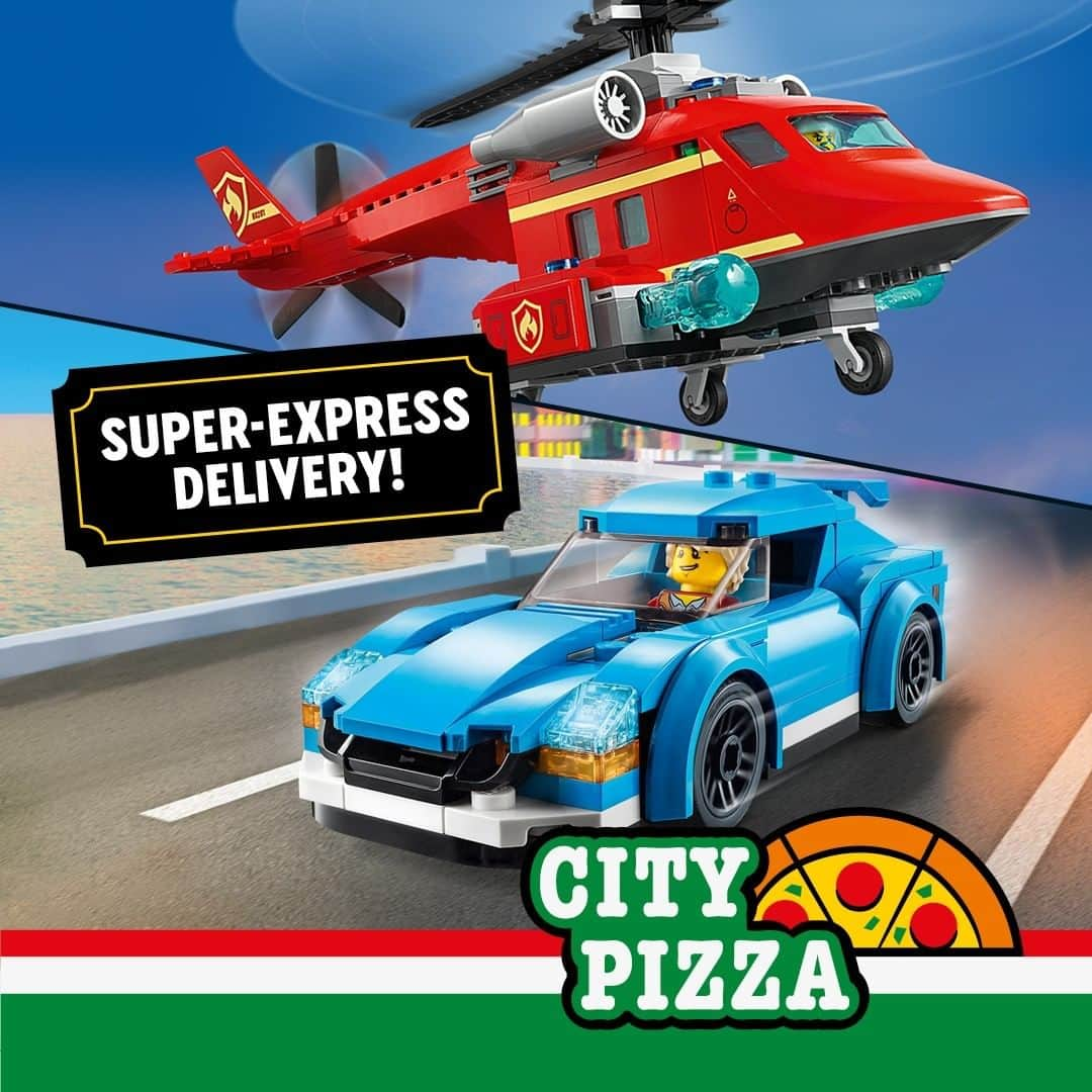 LEGOさんのインスタグラム写真 - (LEGOInstagram)「Busy day? Empty fridge? Romantic evening plans? Whatever the reason, City Pizza has got you covered! Order online or pick up from all good LEGO City retailers!​ #LEGO #LEGOCity #CityPizza」2月27日 0時00分 - lego