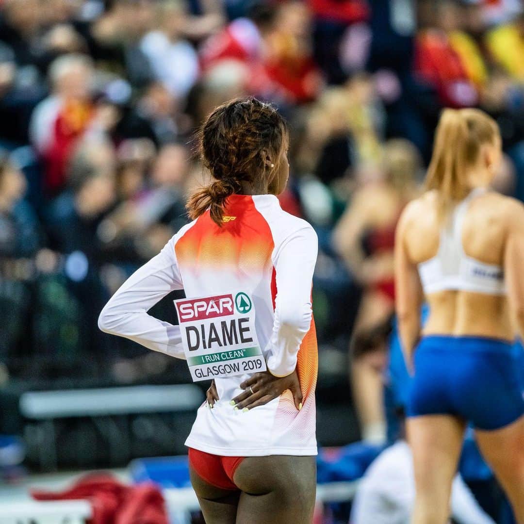 Fatima Diameのインスタグラム：「Next stop: Torun  European Championship 🔥💪🏾 📸: @sportmedia.es」