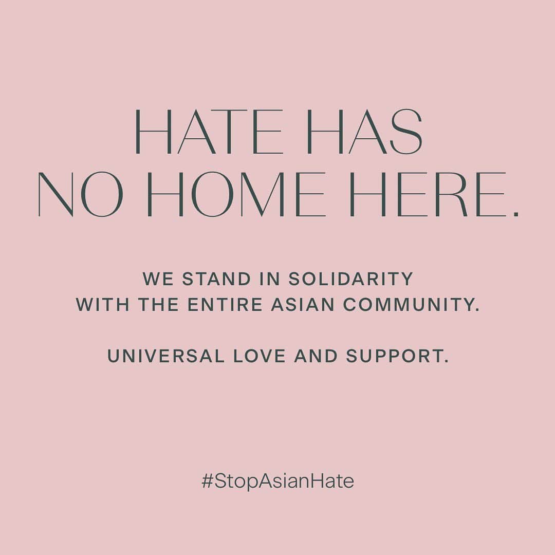 コチネレのインスタグラム：「Coccinelle stands against violence and injustice. Our unconditional support goes to the Asian community. We are with you.  #StopAsianHate」