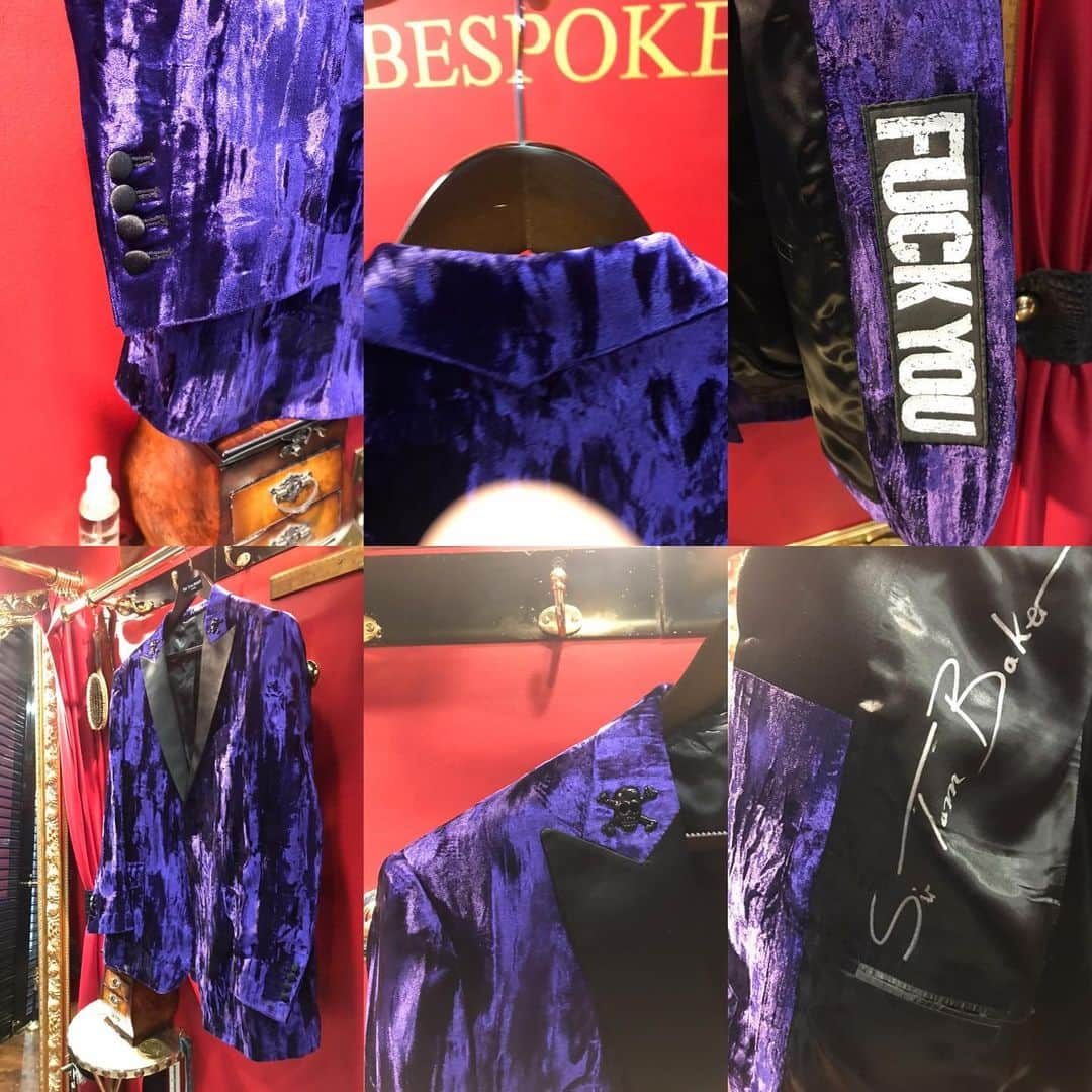 サー トム ベイカーさんのインスタグラム写真 - (サー トム ベイカーInstagram)「Purple crushed velvet . This material rocks !」2月27日 0時39分 - sirtombaker