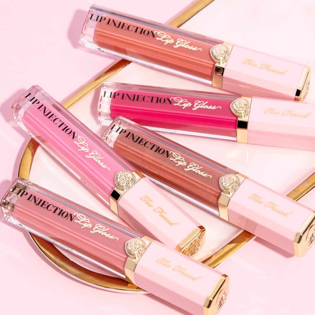 Too Facedのインスタグラム：「When one just isn't enough 😍 Drench your lips in plush, juicy color to help your pout appear fuller, plumper, and smoother from the very first swipe! #toofaced」