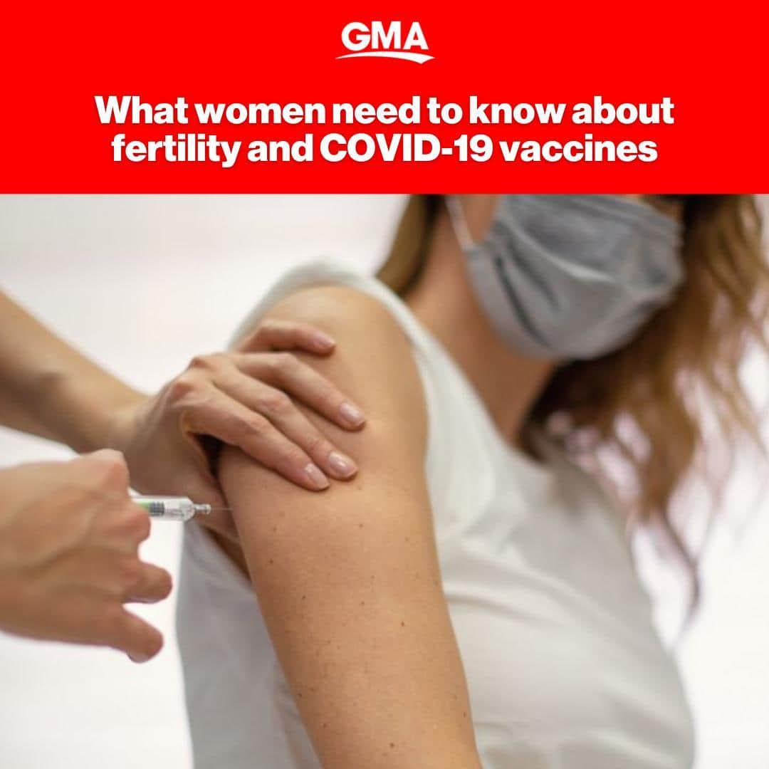 Good Morning Americaさんのインスタグラム写真 - (Good Morning AmericaInstagram)「As more people in the United States are able to get vaccinated for COVID-19, health experts are receiving questions about possible side effects of the vaccine, especially when it comes to women and fertility.⁠ ⁠ LINK IN BIO for what you need to know.⁠ ⁠ #news #covid #covidvaccine #coronavirus」2月27日 1時30分 - goodmorningamerica