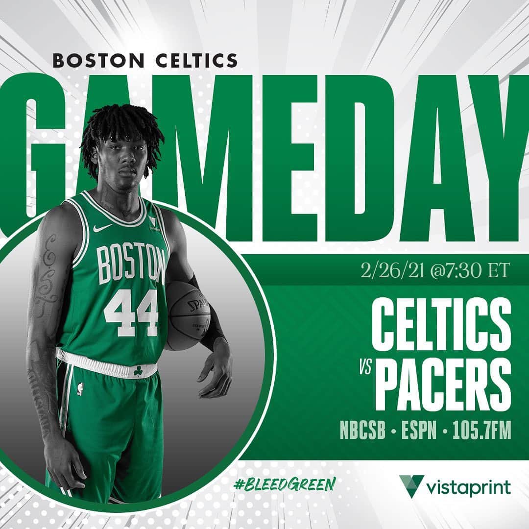 ボストン・セルティックスさんのインスタグラム写真 - (ボストン・セルティックスInstagram)「TONIGHT ☘️ Celtics vs @pacers, 7:30 p.m. on @nbcsboston, @espn and @1507wror #BleedGreen #BOSvsIND #LetsGoCeltics」2月27日 1時24分 - celtics
