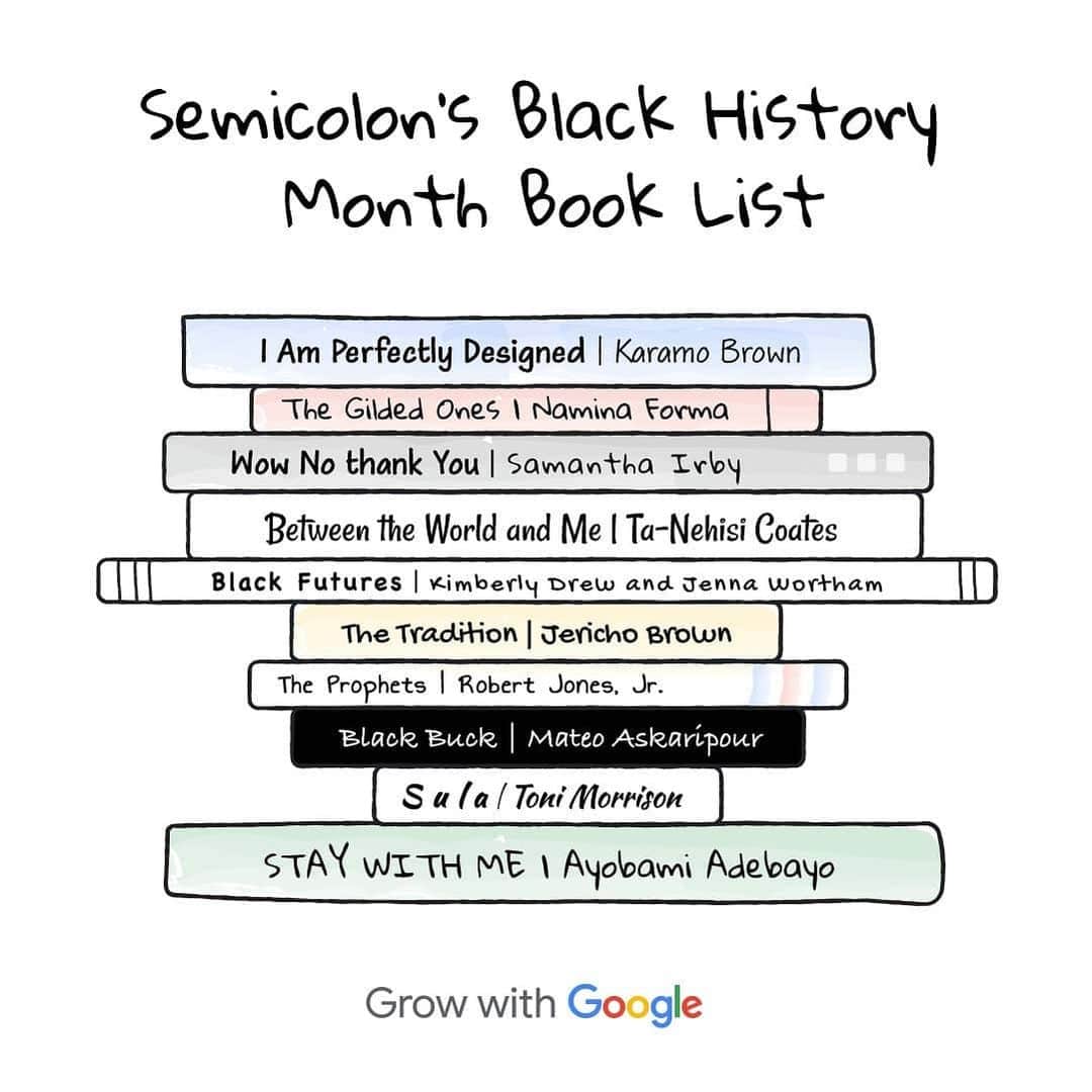 Googleさんのインスタグラム写真 - (GoogleInstagram)「We couldn't write a better story than the one @SemicolonChi has created — period. It’s a bookstore. It’s a gallery space. AND this Black woman-owned small business supports local Chicagoans through a literacy-focused nonprofit called Parenthesis. Swipe and share Semicolon Bookstore’s #BlackHistoryMonth reading list, along with #GrowWithGoogle resources to support Black entrepreneurs at the link in bio.」2月27日 1時38分 - google