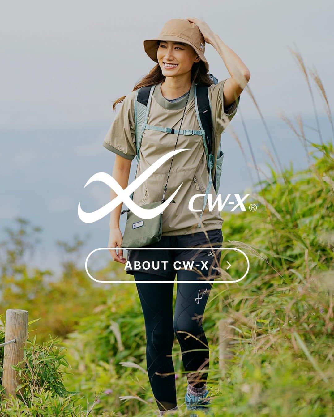 白雪のインスタグラム：「Let’s hike⛰🐐 Check out the new @cwx.jp products! 🎉 今年はもっと山にも行こう。先ずはハイキングコースから。」