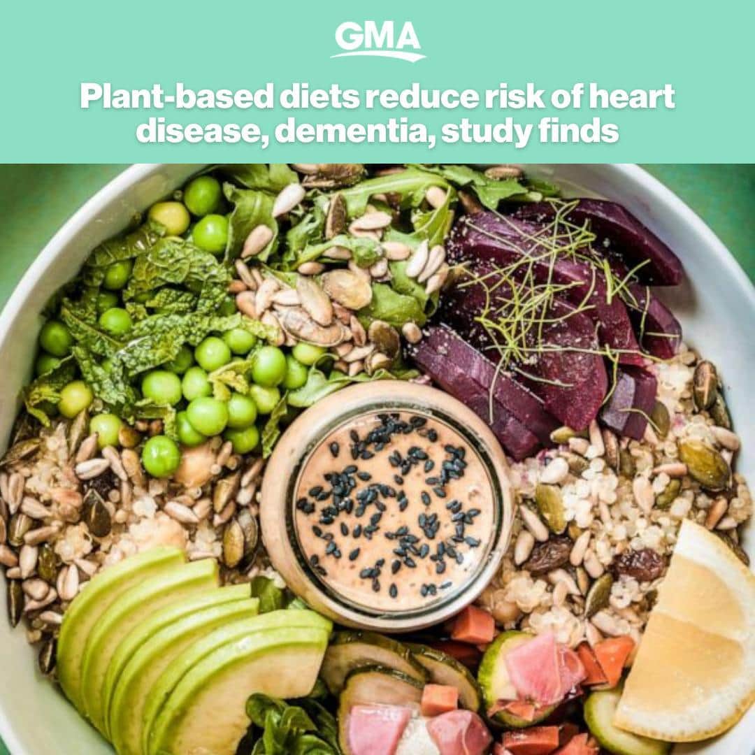 Good Morning Americaさんのインスタグラム写真 - (Good Morning AmericaInstagram)「Getting protein from plant-based sources like beans and nuts instead of animal proteins like red meat and dairy is linked to fewer deaths related to dementia and heart disease, according to a new study.⁠ ⁠ LINK IN BIO for all the details.⁠」2月27日 12時00分 - goodmorningamerica