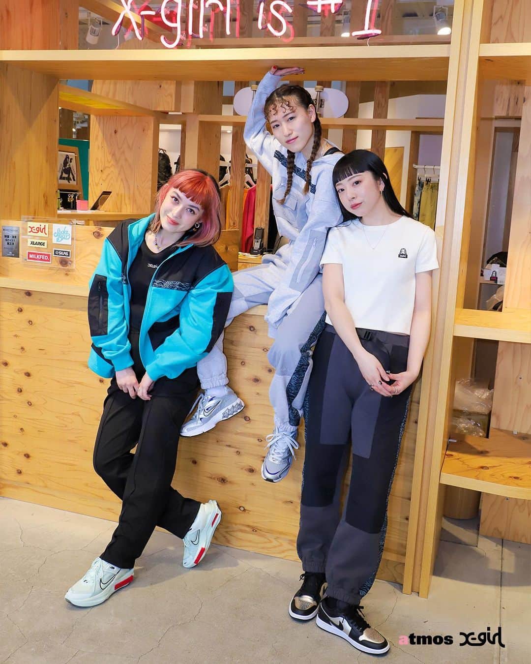 XGIRL_ootdのインスタグラム：「@xgirljp  @niketokyo  @atmos_pink_official」