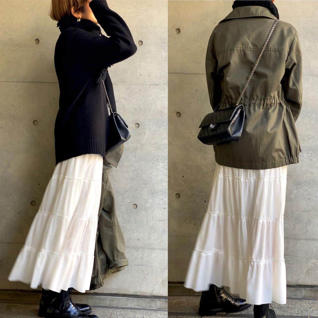 K.KSHOP_officialさんのインスタグラム写真 - (K.KSHOP_officialInstagram)「NEWSNAP ♦️Coordinate ・ 2021-02-26 ・ 春×冬ミックスにゴーサイン ・ outer : #couturedadam tops : #annina #nomorenoless #fio skirt : #couturedadam bag : # chanel accessory : #gigi #anthemforthesenses #hum shoes : #churchs other : #tabio #blui #persol ・ #kkcloset #kkshop #菊池京子 #kyokokikuchi #style #コーデ #coordinate #code #fashion #スナップ #snap #coordinate #ootd #wear #simple #カジュアル  #happy #italy #military」2月27日 12時10分 - k.kshop_official