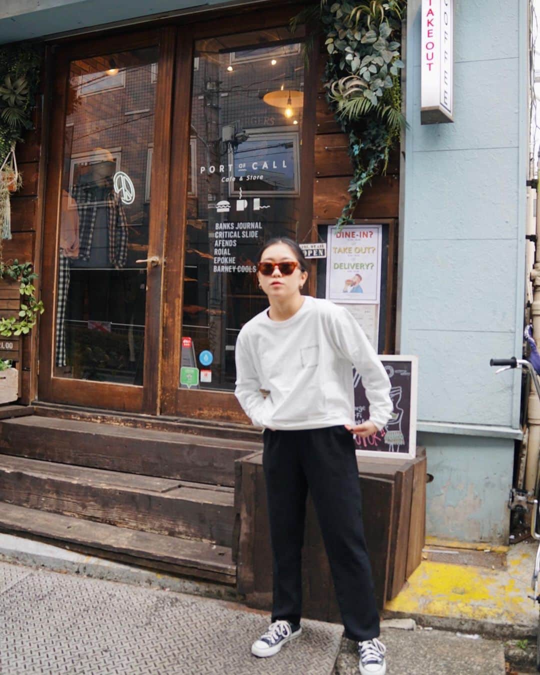 PORT of CALL Cafe&Store Tokyoのインスタグラム：「#pocdstyle @banksjournal  Tops/Heart Wrap ¥6500(+tax) Stocked @poc_daikanyama "BANKS EVERYDAY JOURNEYS"🖤🌈 #banjournal #banks #new #spring #portofcall #portofcalldaikanyama #cafeandstore」