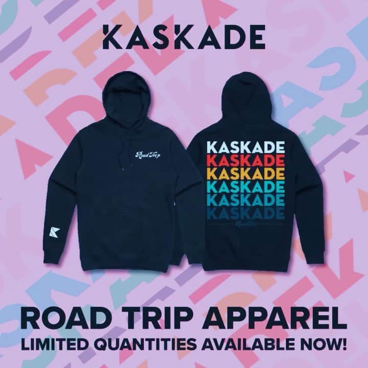 カスケイドのインスタグラム：「SUPER LIMITED  Road Trip Merch Live 👉🏻NOW👈🏻 ✨LINK IN BIO @shopkaskade」