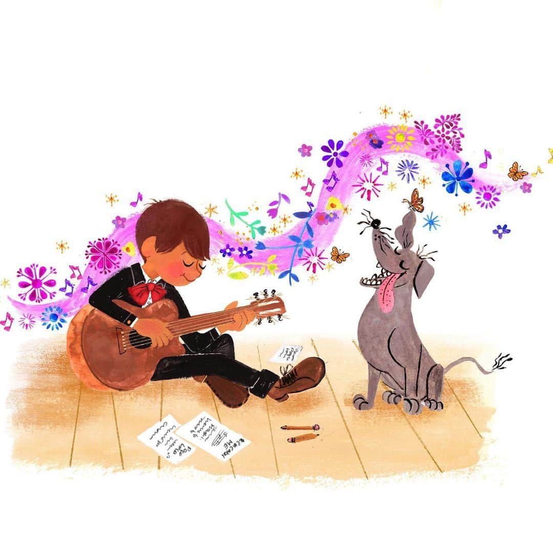 Disneyさんのインスタグラム写真 - (DisneyInstagram)「Time spent together is time well spent. Enjoy more art in @DisneyBooks’ “Miguel and the Grand Harmony.” Art by @Pixar Development & Story Artist Ana Ramírez González.」2月27日 3時59分 - disney