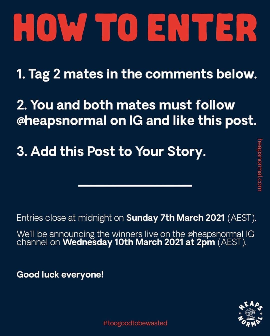 ジョーディ・スミスさんのインスタグラム写真 - (ジョーディ・スミスInstagram)「BIG NEWS: Super stoked to announce that I've recently launched a non-alcoholic beer company called @heapsnormal It's great tasting beer without the hangover. To kick off the launch, I'm going to give away a FREE SURFBOARD AND A CASE OF BEERS to one lucky winner!   HOW TO ENTER: 1. Tag 2 mates in the comments below. 2. You and both mates must follow @heapsnormal and like this post. 3. Add this Post to Your Story.  Entries close at midnight on Sunday 7th March 2021 (AEST).  We’ll be announcing the winners live on the @heapsnormal IG channel on Wednesday 10th March 2021 at 2pm (AEST).  Good luck everyone!  #whatsyournormal? #toogoodtobewasted」2月27日 5時36分 - jordysmith88