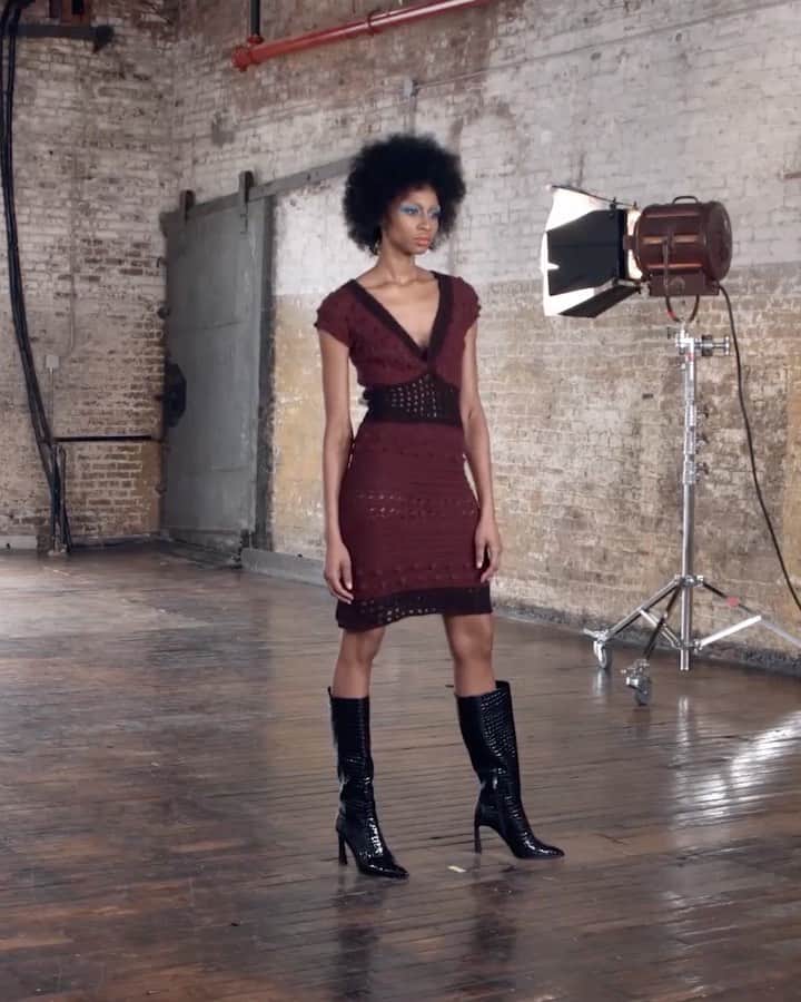 Fashion Weekのインスタグラム：「Serving looks! Find @frederickanderson_designer's full #NYFW presentation streaming on nyfw.com now.」