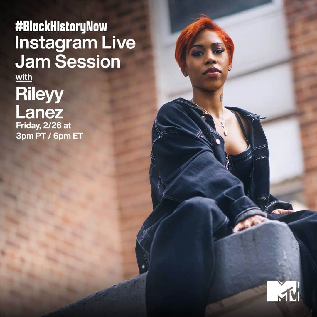 MTVさんのインスタグラム写真 - (MTVInstagram)「See you on my Instagram Live for a #BlackHistoryNow jam session with @rileyy_lz ❤️ Catch it at 3pm PT / 6pm ET!」2月27日 6時07分 - mtv