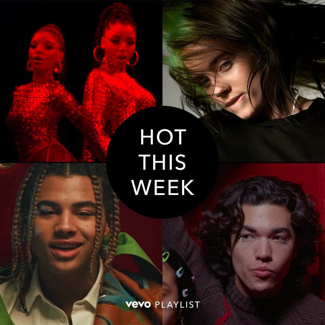 のインスタグラム：「@chloexhalle, @billieeilish, @24kgoldn, and @conangray keep Hot This Week red hot ❤️🔥🔥🔥 ⠀⠀⠀⠀⠀⠀⠀⠀⠀ ▶️[Link in bio] #conangray #chloexhalle #24kgoldn #billieeilish」