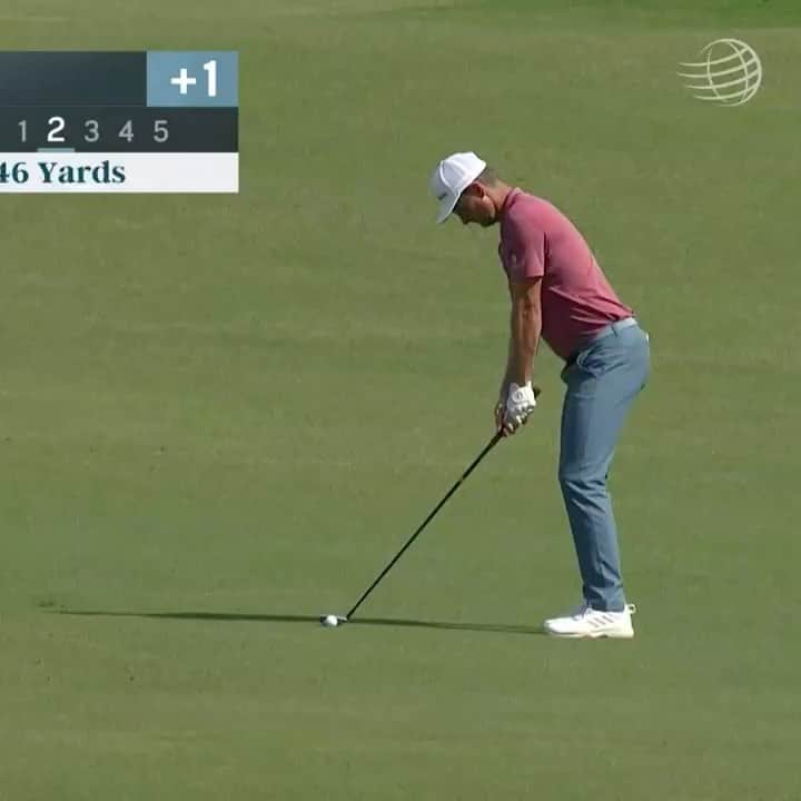 のインスタグラム：「That’s my kinda length putt!! 🦅 #wgcworkdaychampionship」
