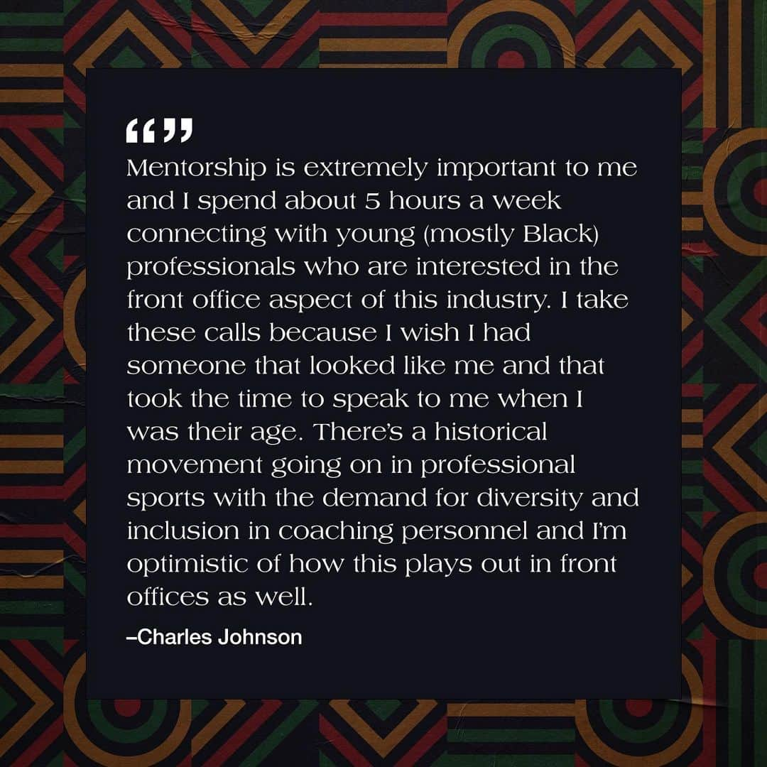 MLBさんのインスタグラム写真 - (MLBInstagram)「This #BlackHistoryMonth, MLB is sharing the stories of our Black employees in the league and club offices.  Today, hear from Charles Johnson, the VP of Corporate Partnerships for the Mariners. #BehindBaseball」2月27日 8時19分 - mlb