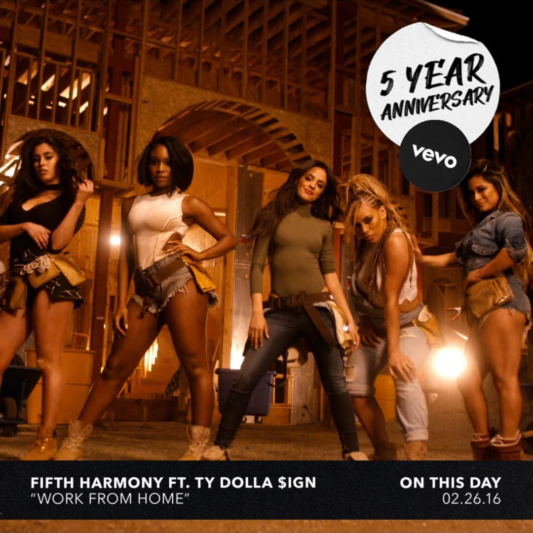 Vevoさんのインスタグラム写真 - (VevoInstagram)「@fifthharmony's "Work from Home" was almost too hot to handle 🔥 Watch the video again now on its anniversary!  ⠀⠀⠀⠀⠀⠀⠀⠀⠀ ▶️[Link in bio] #FifthHarmony #TyDolla$ign #WorkfromHome」2月27日 9時00分 - vevo