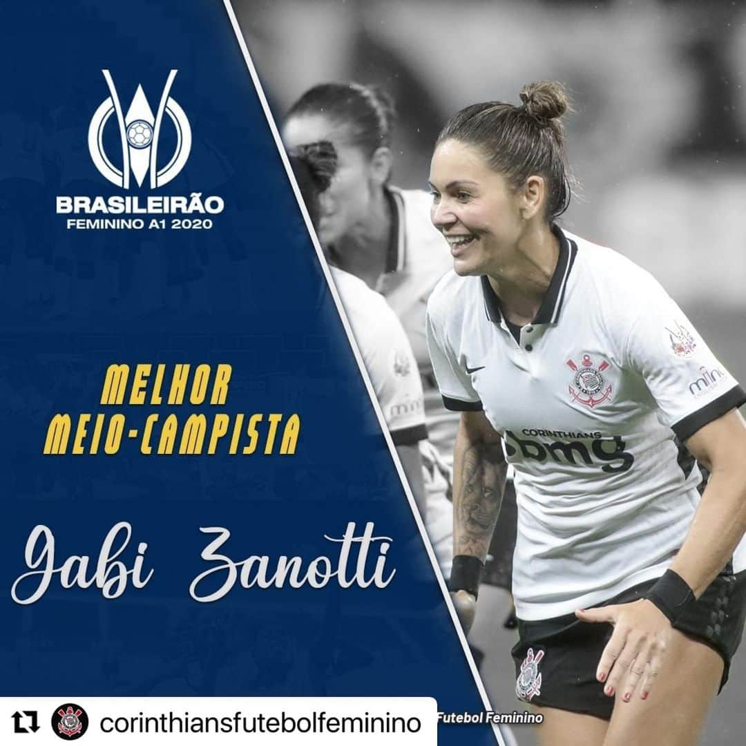 コリンチャンスさんのインスタグラム写真 - (コリンチャンスInstagram)「#Repost @corinthiansfutebolfeminino ・・・ Camisa 10 clássica! Ela dá passe, cadencia o jogo, faz gols, agita a equipe. Não há melhor que ela e quem discordar é clubista!  Zinedine Zanotti incrível no Brasileiro 2020」2月27日 10時36分 - corinthians