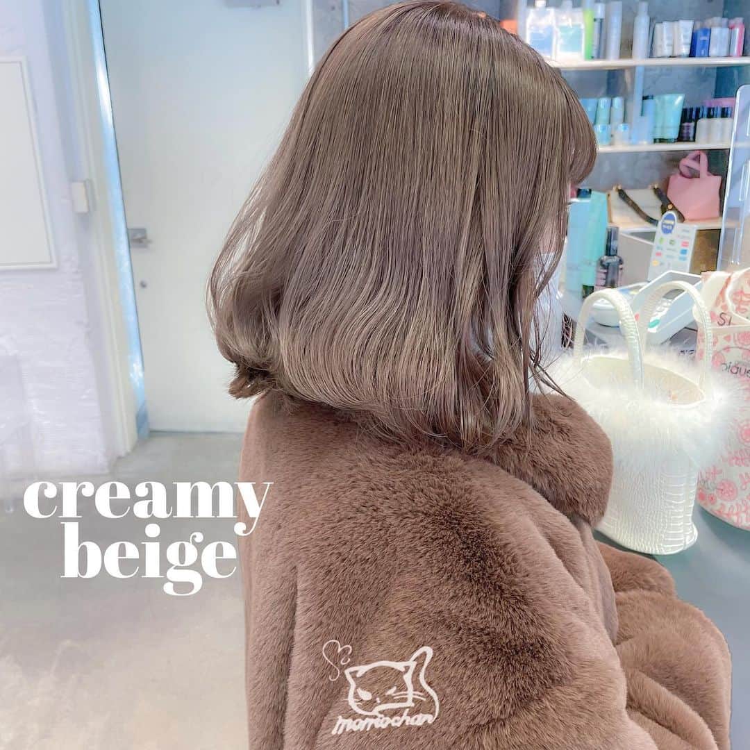 MOMOKOのインスタグラム：「淡くてかわいい🤍クリーミィbeige🧸🌛﻿ ﻿ #momoko_creamy_beige」