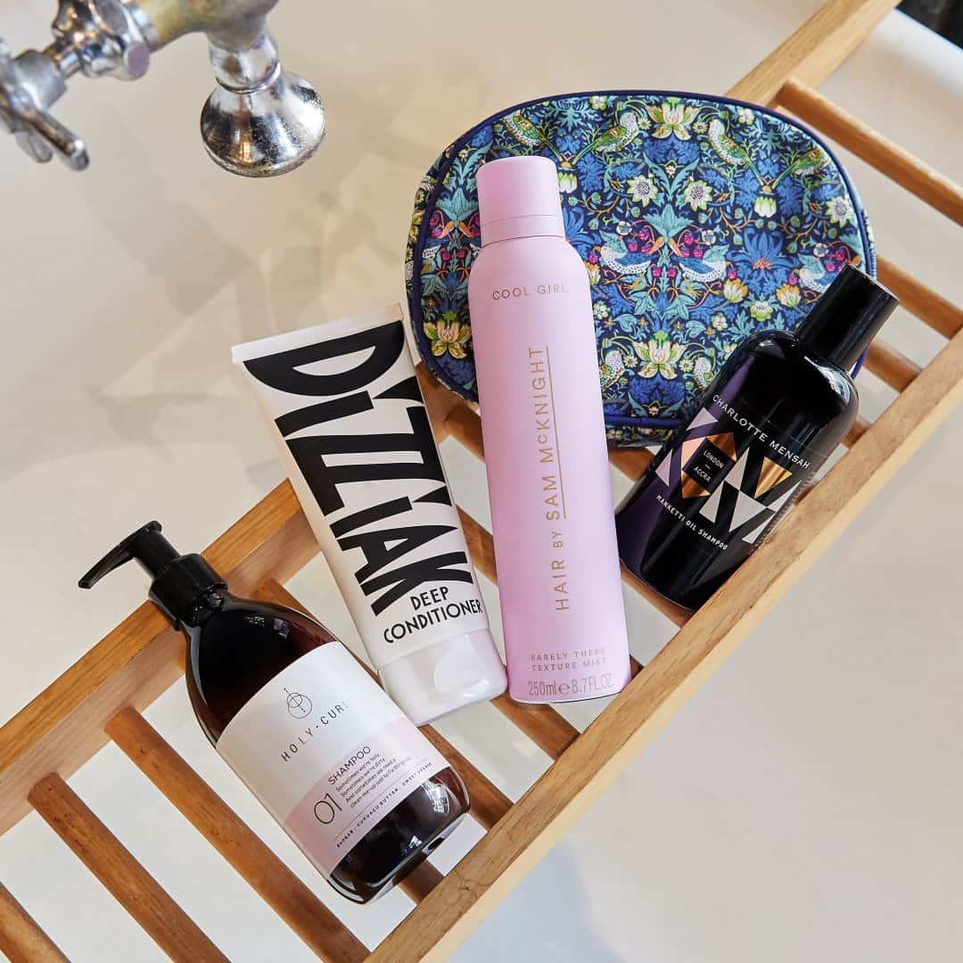 のインスタグラム：「The London Edit: Haircare. Whether nurtured from a salon on a historic London street, or dreamt up by a visionary city dweller to aid fast-paced living – our London brands are imbued with the magic of the city, which means they’re like no other. Revisit an old favourite or discover a new name to love, as we celebrate the haircare brands – big and small – with whom we share our home. Discover online via our bio. #LibertyLondon #LibertyBeauty @charlottemensah @sammcknight1 @dizziaklondon @holycurls」