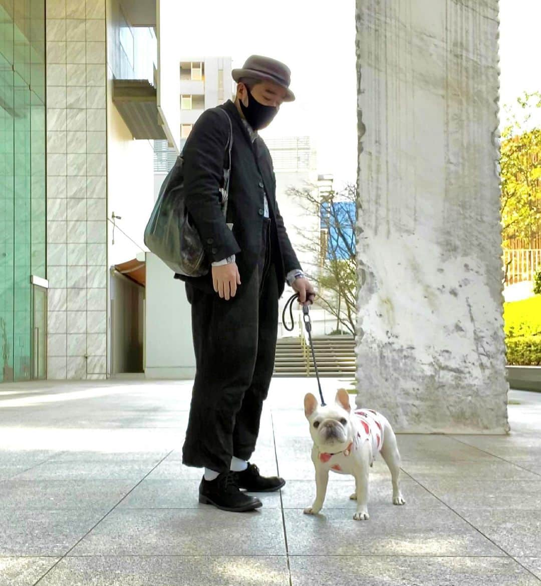 Ham-chanさんのインスタグラム写真 - (Ham-chanInstagram)「#frenchbulldog #paulharnden #frenchie #hamham #hamchan #フレブル #フレンチブルドッグ #はむはむ #はむちゃん  今日も寒いじゃん！🐶💦」2月27日 21時53分 - hide_ham_tank