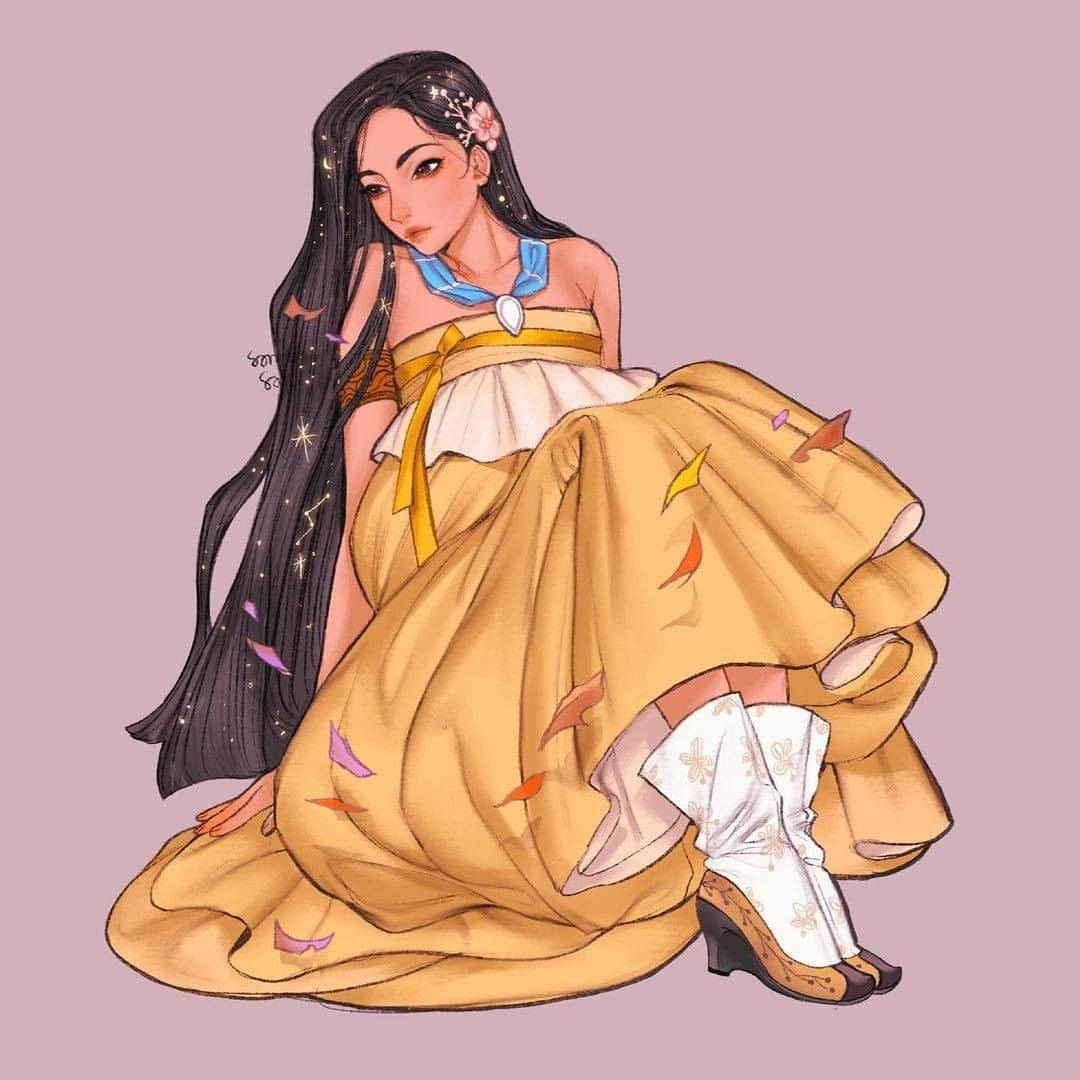 9GAGさんのインスタグラム写真 - (9GAGInstagram)「Disney heroines x hanbok ✍🏻 @somesad_draw  - #hanbok #disney #9gag」2月27日 13時00分 - 9gag