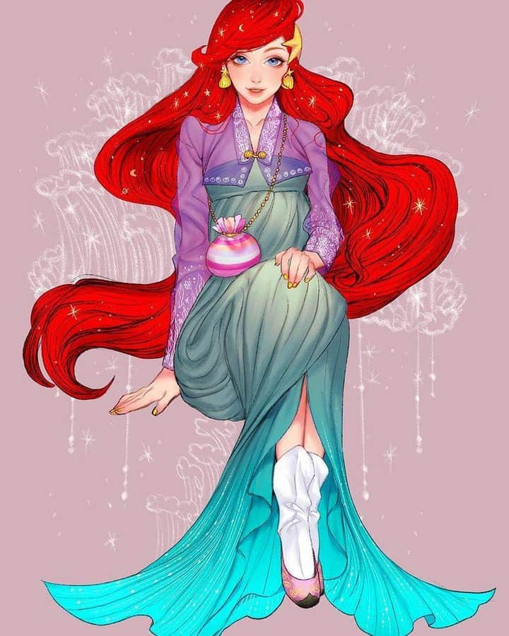 9GAGさんのインスタグラム写真 - (9GAGInstagram)「Disney heroines x hanbok ✍🏻 @somesad_draw  - #hanbok #disney #9gag」2月27日 13時00分 - 9gag