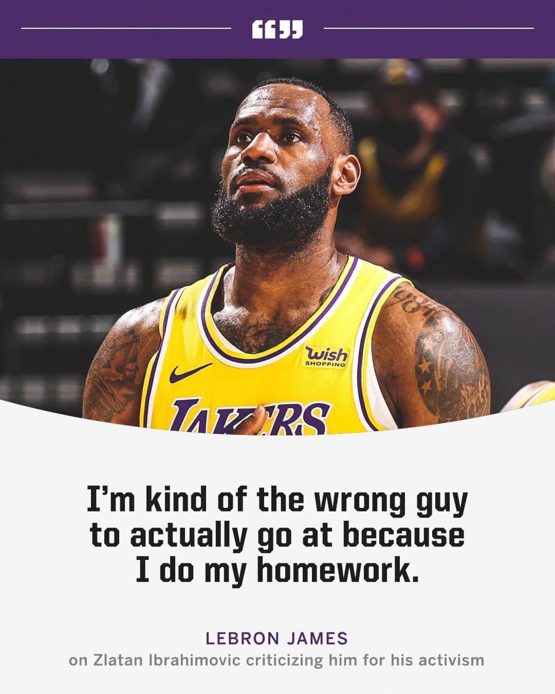 espnさんのインスタグラム写真 - (espnInstagram)「LeBron responded after Zlatan Ibrahimovic criticized him for his activism. Zlatan said, “Do what you’re good at.”」2月27日 15時17分 - espn