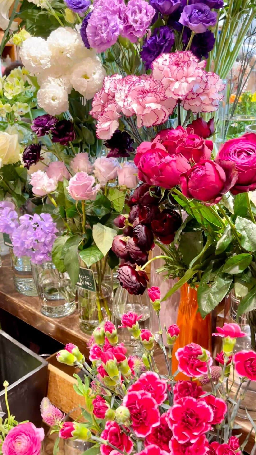 瀬戸早妃のインスタグラム：「可愛いお花たち💐 みなさんも、お花生活はじめましょう💖  #お花屋さん巡り #お花のある暮らし  #お花好きな人と繋がりたい  #flowerstagram」