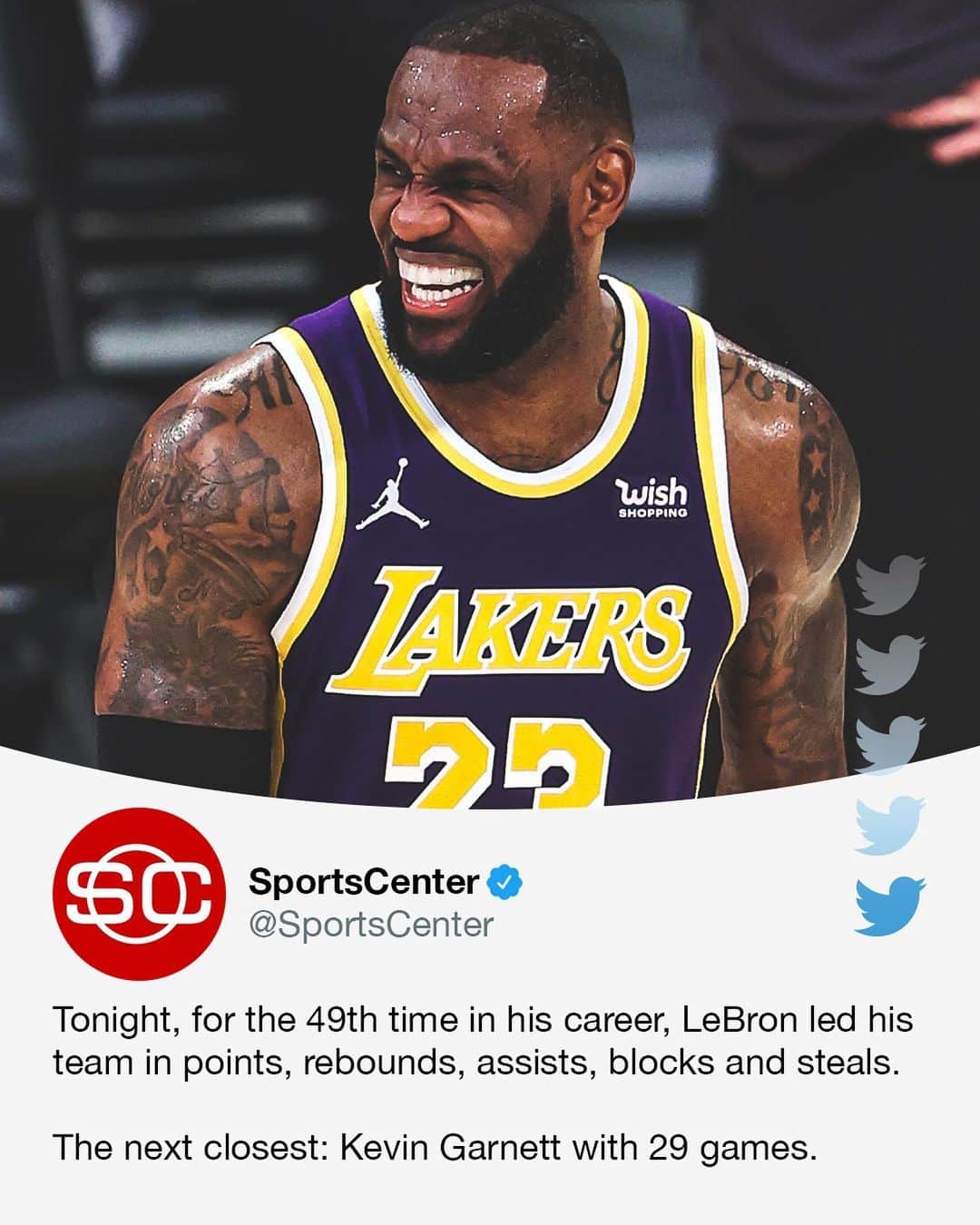 espnのインスタグラム：「36-year-old LeBron James 👑 (via Elias Sports)」