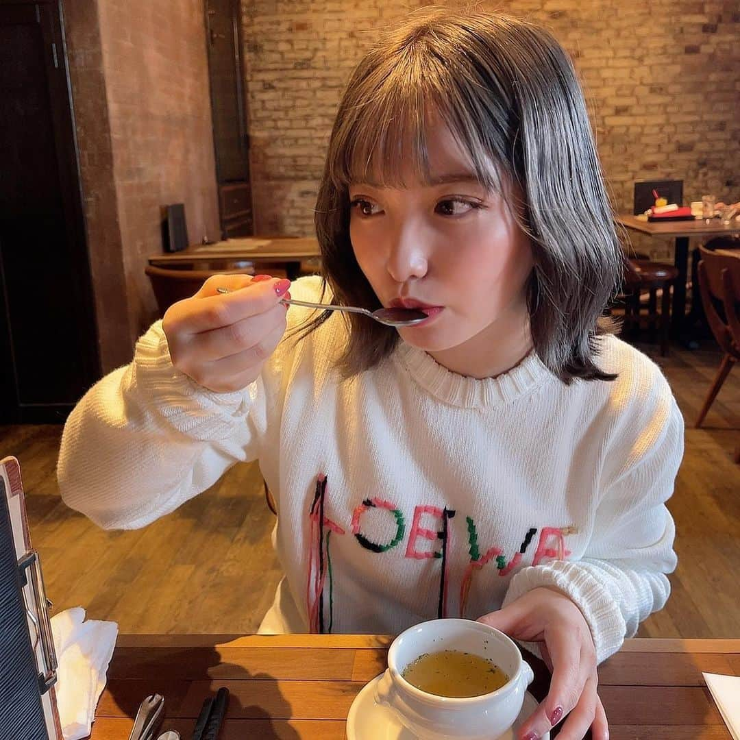 川崎成美さんのインスタグラム写真 - (川崎成美Instagram)「寒い日のスープ✌️」2月27日 22時11分 - naru_1127