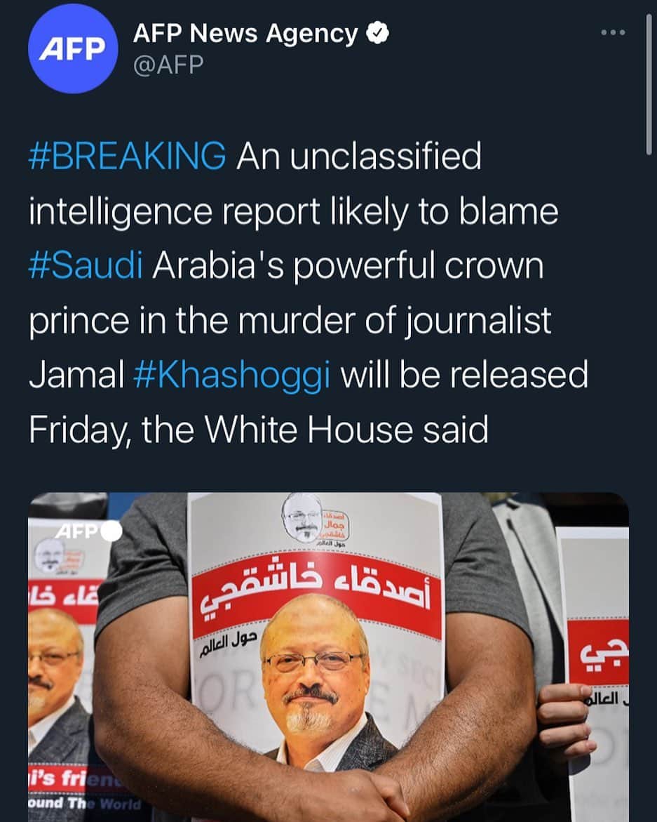 WikiLeaksさんのインスタグラム写真 - (WikiLeaksInstagram)「#UPDATE Crown Prince Mohammed bin Salman, the de facto ruler of #Saudi Arabia and due to take over from the ailing King Salman, "approved an operation in Istanbul, Turkey to capture or kill Saudi journalist Jamal #Khashoggi," the US report said」2月27日 17時22分 - wikileaks