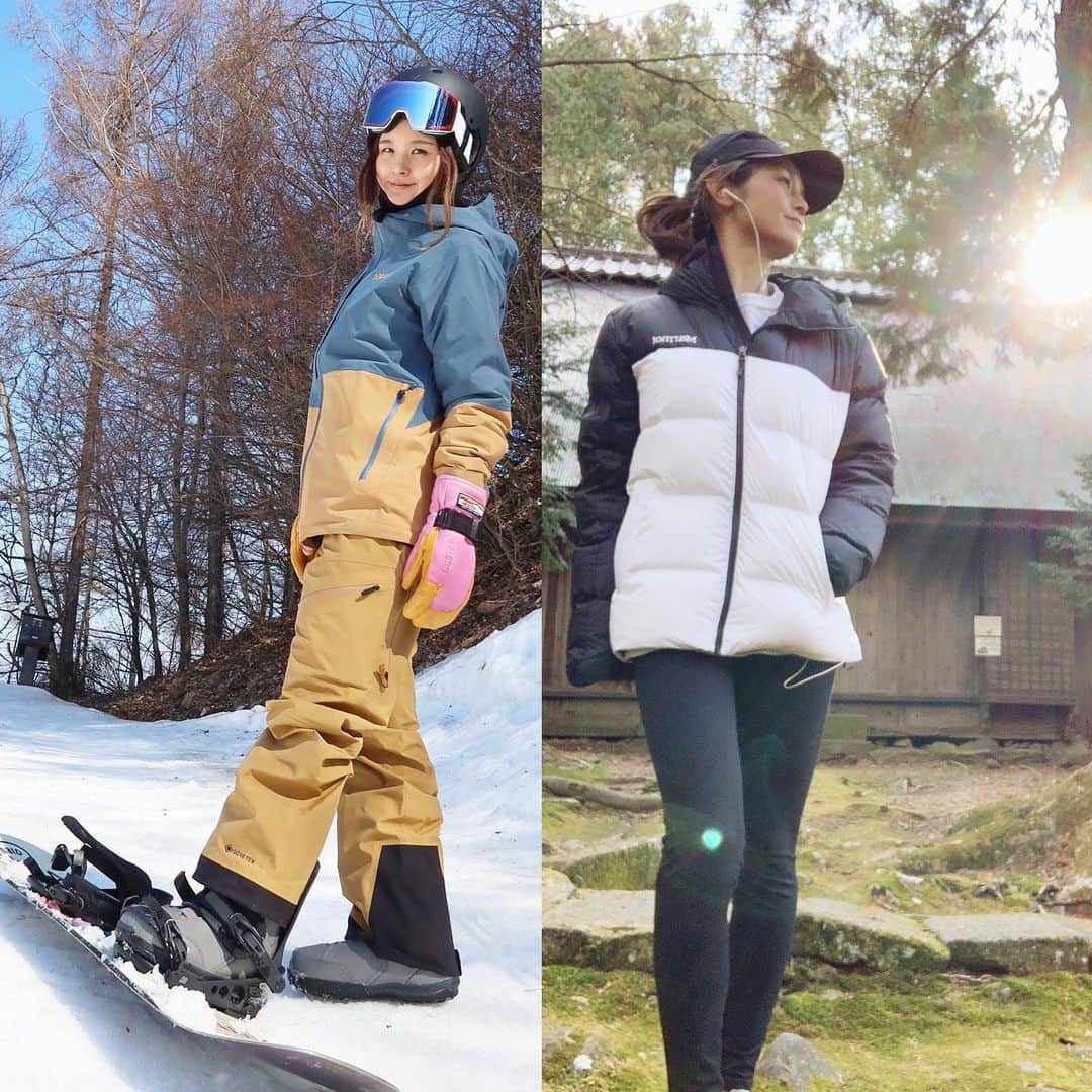 田中幸のインスタグラム：「✴︎トレーニング✴︎  まだまだ体力不足だけど スノーボードが楽しい  目標を持てると 毎日の過ごし方が劇的に変わる  オンスノーもオフスノーも アウトドアもインドアも 毎日私はMarmot @marmot_japan   @marmot  #マーモット #アウトドア #アウトドア女子 #ママアスリート #スノーボード #復帰トレーニング中  📷写真左 @fumipaparazzi」