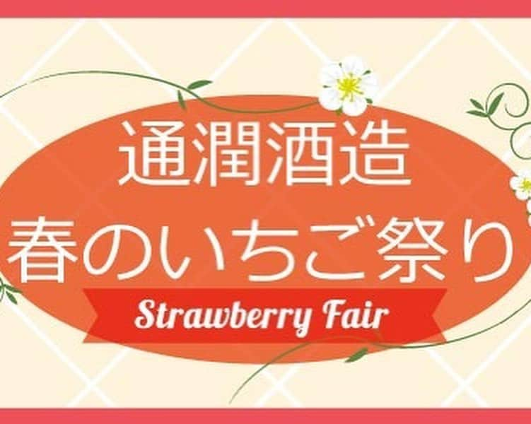 通潤酒造株式会社のインスタグラム：「【通潤酒造 春のいちご祭り】 . 春の気持ちの良い時期、通潤酒造でのんびりティータイムはいかがですか😊✨ . 旬のいちごを3品種も楽しめるイベントです🍓！ 久しぶりに家族やご友人と 「のんびり、ゆったり、まぁるい時間」を過ごしませんか☺️？ . 詳細、ご予約は弊蔵HPまで✨ . #通潤酒造 #通潤 #日本酒 #酒 #甘酒 #熊本 #山都町 #酒蔵 #酒蔵カフェ #いちご #いちごフェア #いちごスイーツ #恋みのり #紅ほっぺ #ゆうべに #食べ放題 #スイーツビュッフェ」