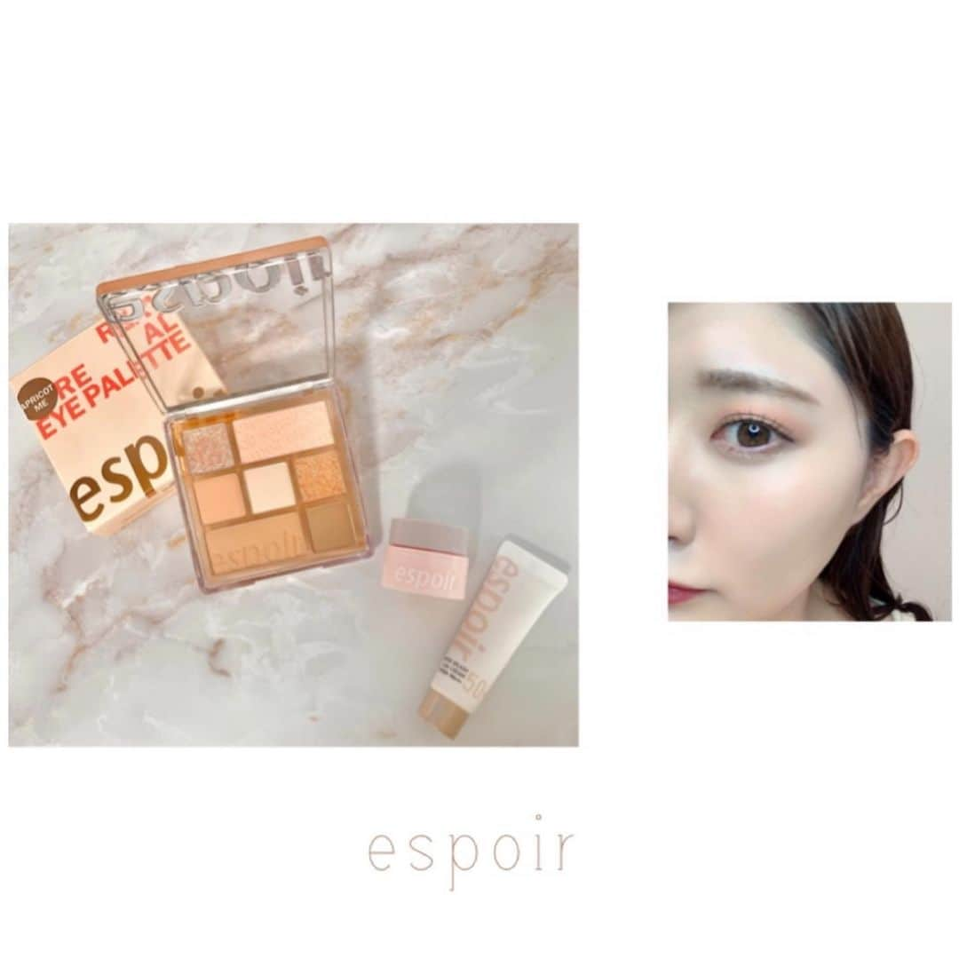 坂口莉果子さんのインスタグラム写真 - (坂口莉果子Instagram)「@espoir_jp 様から嬉しいプレゼントをいただきました💄  一つのアイパレットでシェーディング、アイブロウ、チークまで使える優れ物✨ カラーは#アプリコットミー   LOFTコスメフェスの時にモーニンググロウと下地のサンプルをいただいてからずっと使っています😌 特にモーニンググロウを使ってからはマスクしてても化粧が崩れにくくなった気がします🥺✨ ・ ・ ・ #espoir #espoirmakeup #eyeshadow #eyeshadowpalette #makeup #eyebrows #shadow #cheek #japan_of_insta #japanesegirl #メイク #コスメ #化粧品 #エスポア #韓国コスメ #アイシャドウ #アイシャドウパレット #アイブロウ #モーニンググロウ #美容 #コスメレポ #アプリコット #コーラル」2月27日 18時18分 - rikakosakaguchi