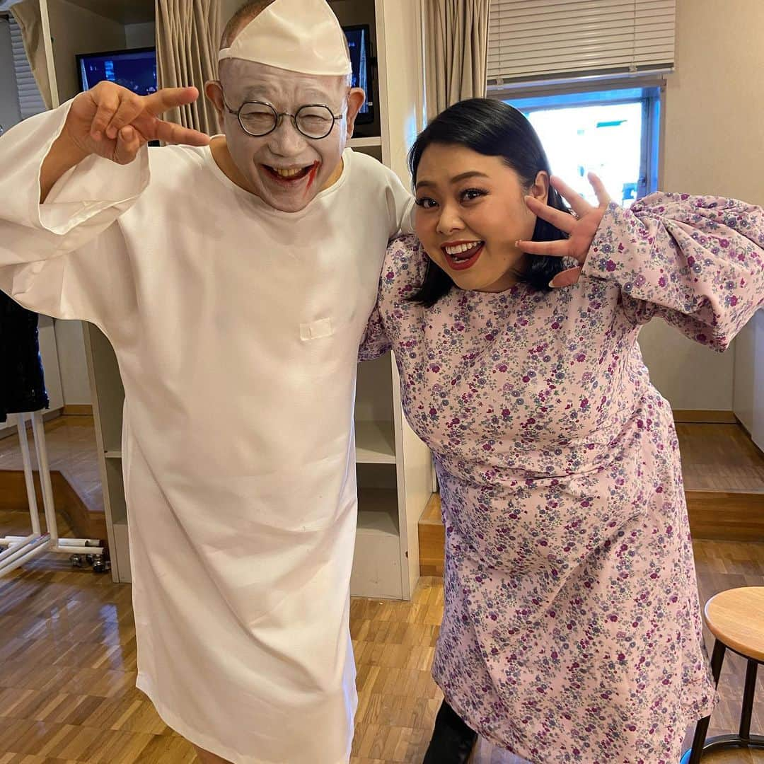 笑福亭鶴瓶さんのインスタグラム写真 - (笑福亭鶴瓶Instagram)「直美とスジナシをやりました。中々いい仕上がりまになりました。お化けとお化け」2月27日 18時39分 - shofukuteitsurube