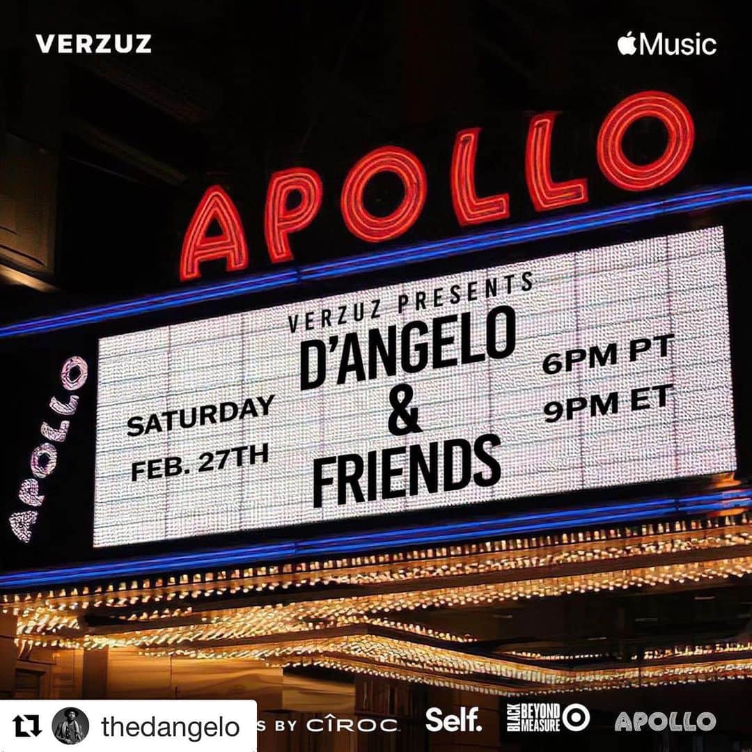 スウィズ・ビーツのインスタグラム：「#Repost @thedangelo ・・・ 🖤 Let’s Go 🙌🏽👀💥💥💥」