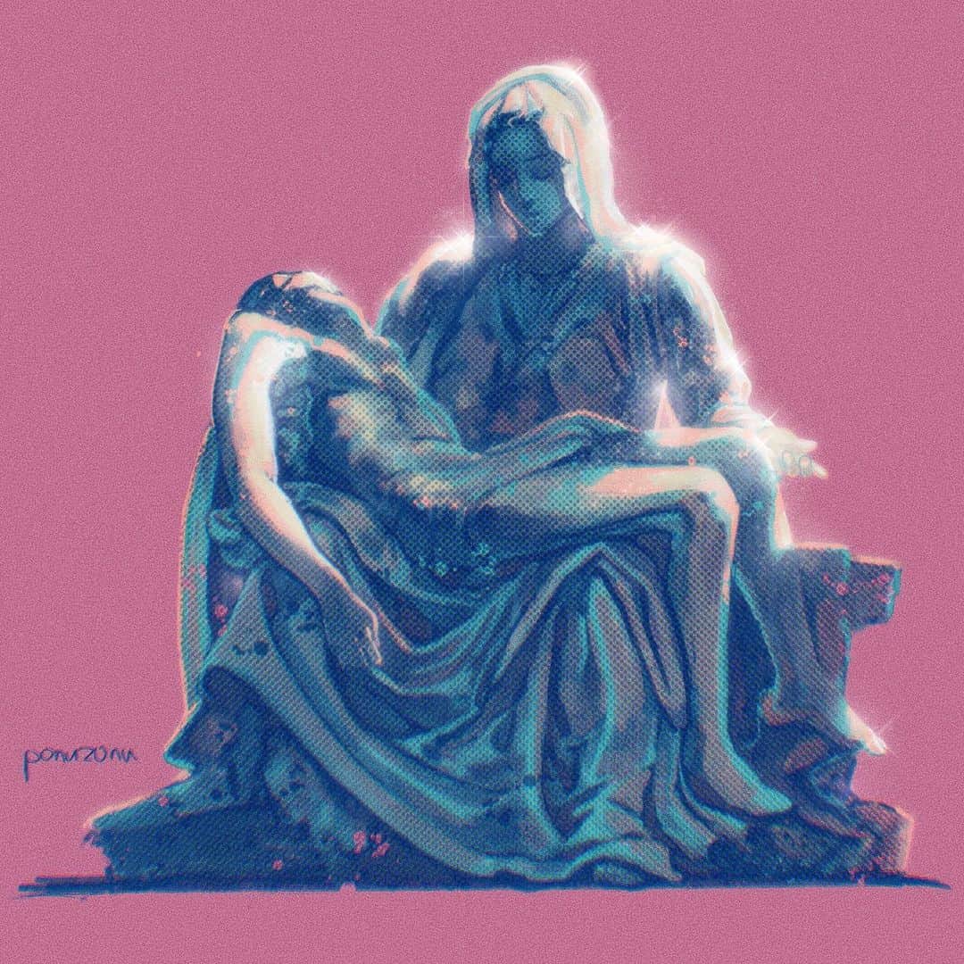 aoeのインスタグラム：「#ピエタ #ミケランジェロ #Pietà #Michelangelo」
