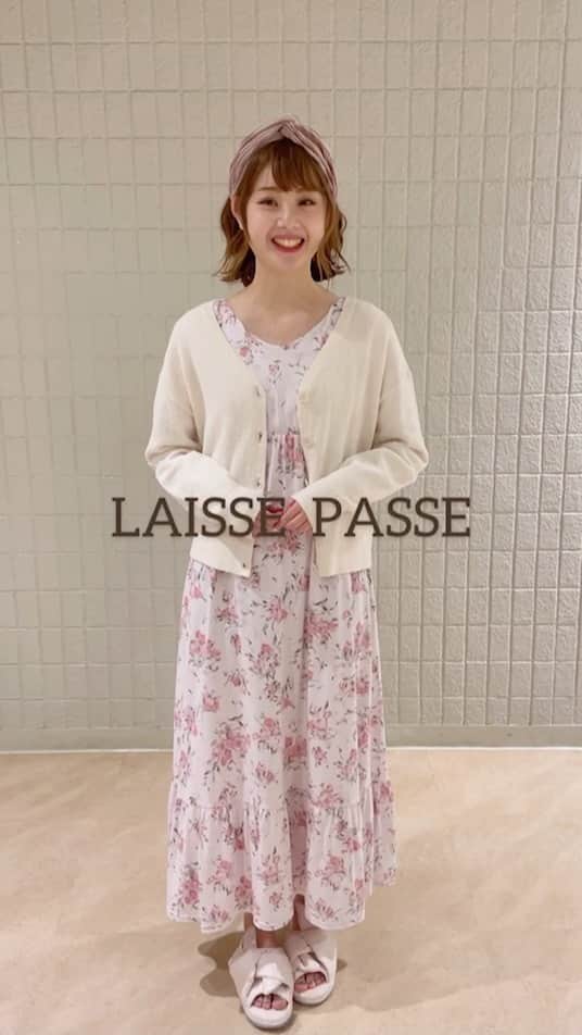 のインスタグラム：「LUMINE EST店staffより、3/5(Fri)より発売スタートのルームウェアラインより、ご予約人気のチューリップシリーズをご紹介します😊💕  staff身長160㎝、着用38サイズ  @laisse_lumine.staff  @laisse_taji   特集ページ↓ https://www.laissepasse.jp/sp/2021_roomwear/?apias_s_id=25817」