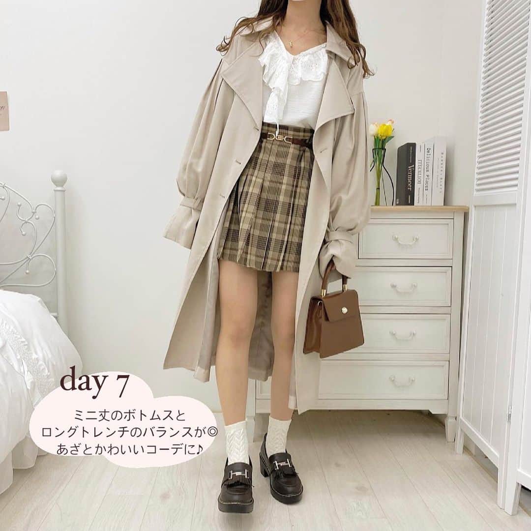 apres jour(アプレジュール) さんのインスタグラム写真 - (apres jour(アプレジュール) Instagram)「【new arrival♡】発売中˖⋆﻿ ﻿ ﻿ 【8アイテムで着回し❤︎一週間コーデ📣💫】﻿ 新作の #ハンティングジャケット や﻿ 大人気の#袖ボリュームトレンチコート　﻿ を使った春コーデを紹介♡﻿ ﻿ アイテムの詳細は商品のタグ付けから﻿ チェックできます❤︎﻿ ぜひ参考にしてね🍒﻿ ﻿ ﻿ こちらの画像はインスタ用に加工しておりますので、カラーの雰囲気が実際の商品と異なる場合がございます。﻿ 商品ページにてカラーのご確認をお願い致します。﻿ ﻿ #ZOZOでしか買えない﻿ #apresjour﻿ #アプレ部」2月27日 20時24分 - apres_jour