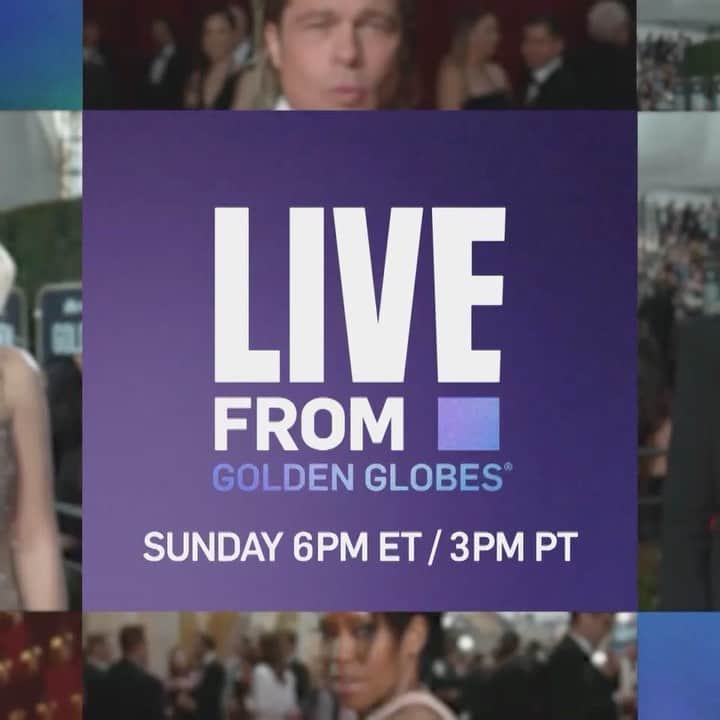 ブラッド・ゴレスキーのインスタグラム：「WE 👏 ARE 👏 LIVE 👏! Join me Sunday at 6p ET/3p PT as I go #LiveFromE for this year's #GoldenGlobes on @eentertainment」